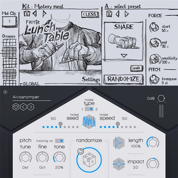 Bundle 7DeadlySnares and LunchTable - BEATSURFING audio plugin