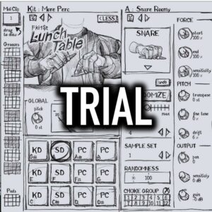 LunchTable Trial faceplate, 1st pen tapping plugin