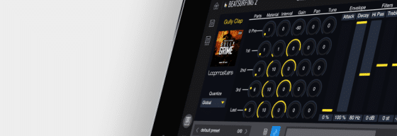 Gully Clap instrument's icon in the BEATSURFING2 iPad App website catalog.