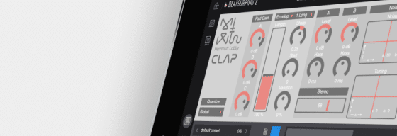 HL Clap instrument's icon in the BEATSURFING2 iPad App website catalog.