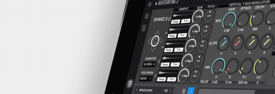 Shake5 instrument's icon in the BEATSURFING2 iPad App website catalog.