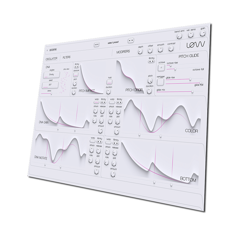 LOW audio plugin UI by BEATSURFING