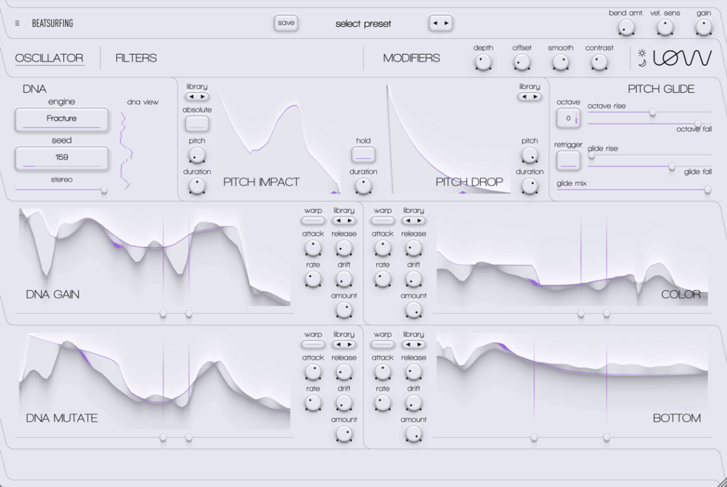 Light Mode UI from LØW by BEATSURFING
