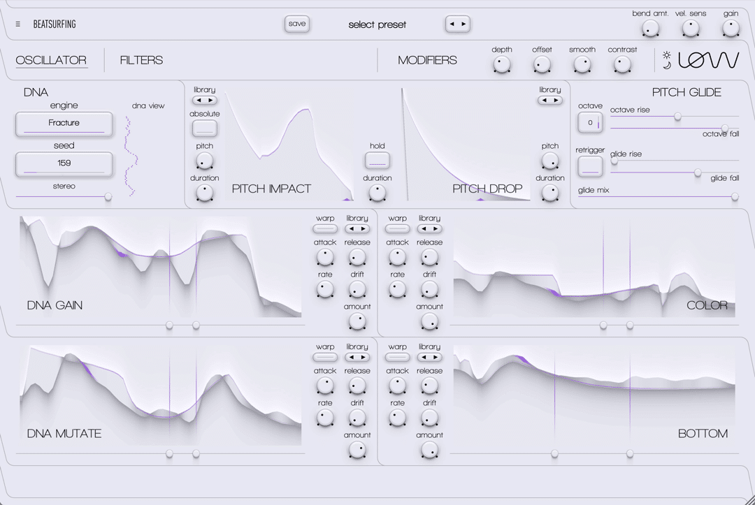 Light Mode UI from LØW by BEATSURFING