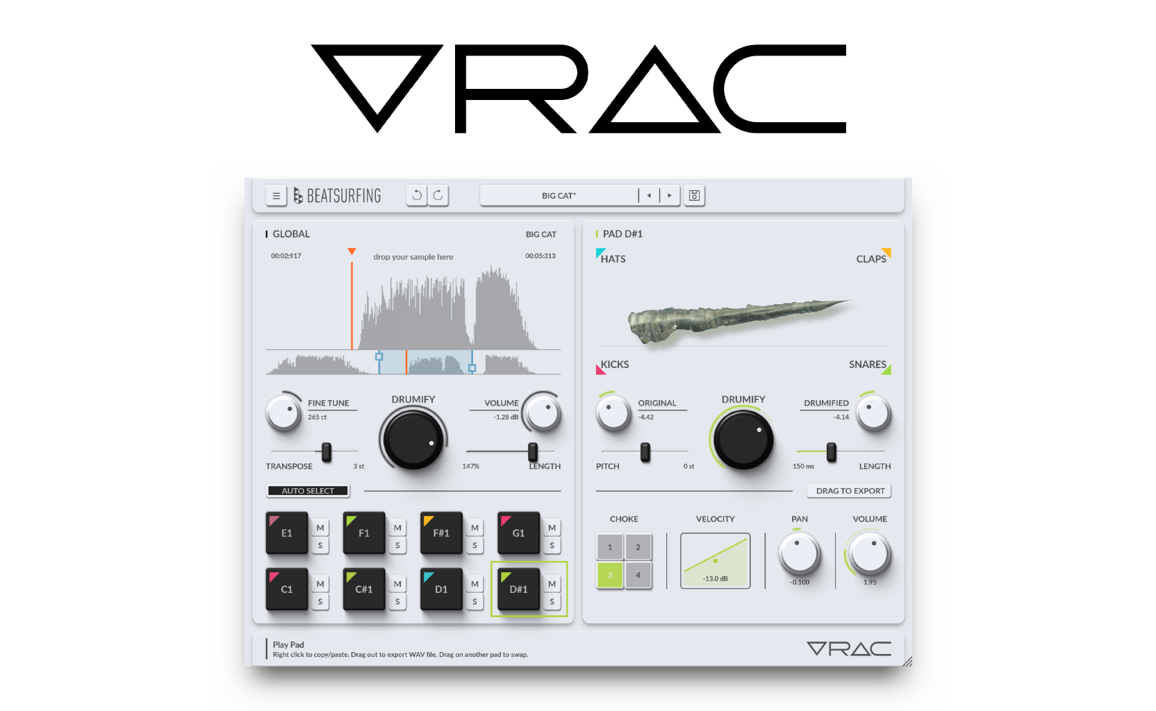 VRAC faceplate light - Homepage