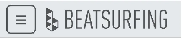 Menu button next to the BEATSURFING logo