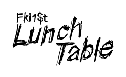 LunchTable black logo transparent background